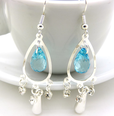 时尚闪亮合金镶钻耳饰耳圈 女士潮流耳坠女耳环 亚克力珍珠耳环C4-3-1