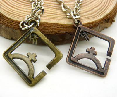 钛钢情侣项链 创意韩版时尚男士项链 女生个性吊坠情侣项链一对