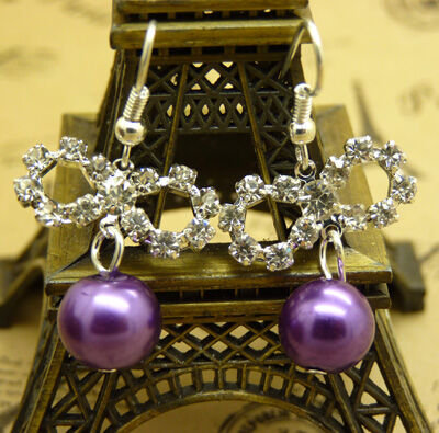 韩版耳环 防过敏水钻珍珠球耳钉耳坠合金气质满钻耳饰新款	D3-3-3