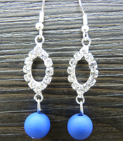 韩版耳环 防过敏水钻珍珠球耳钉耳坠合金气质满钻耳饰新款C4-3-1