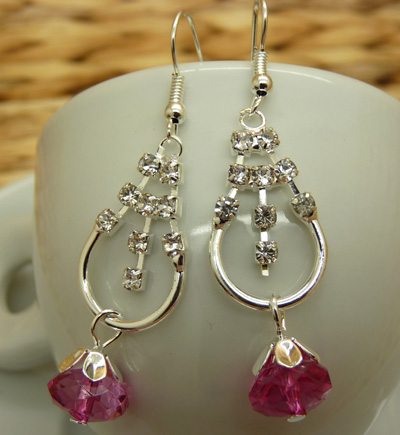 韩版耳环 防过敏水钻珍珠球耳钉耳坠合金气质满钻耳饰新款	C4-3-1