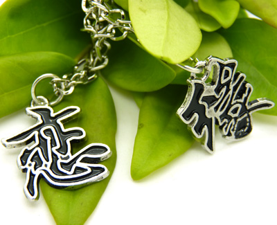 韩版情侣项链一对 时尚精美幸运爱情项链 缘分文字项链C3-1-3