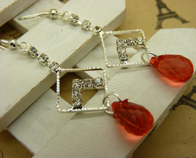 韩版耳环 防过敏水钻珍珠球耳钉耳坠合金气质满钻耳饰新款	C4-3-1