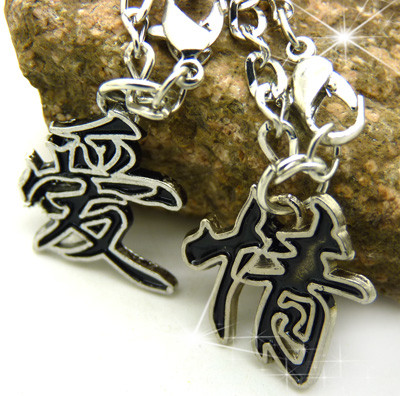 韩版情侣项链一对 时尚精美幸运爱情项链 缘分文字项链C3-1-3