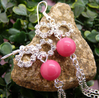 韩版耳环 防过敏水钻珍珠球耳钉耳坠合金气质满钻耳饰新款C4-3-1