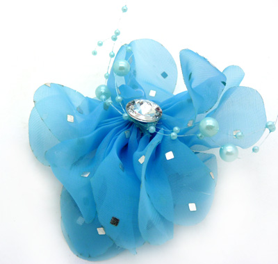 韩国发饰头饰 爱心款布艺发圈 扎头发皮筋 蕾丝发绳头绳头花B4-2-1