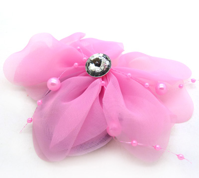 韩国发饰头饰 爱心款布艺发圈 扎头发皮筋 蕾丝发绳头绳头花B4-2-1