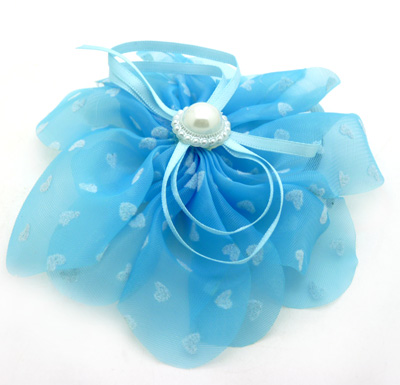 韩国发饰头饰 爱心款布艺发圈 扎头发皮筋 蕾丝发绳头绳头花B4-2-1