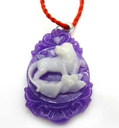 本命年手工红绳项链颈链饰品 男女款 生肖属相情侣项链（夜光大号））B2-1-4