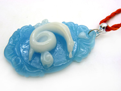 本命年手工红绳项链颈链饰品 男女款 生肖属相情侣项链（夜光大号））B2-1-4