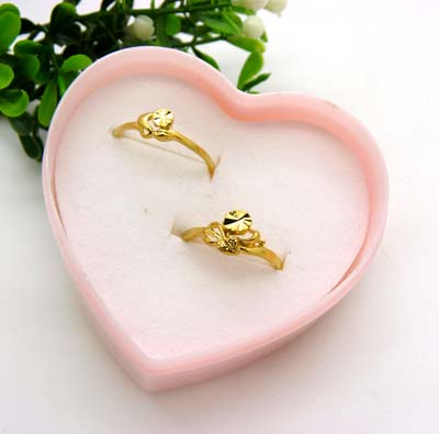 终身保色仿金对戒 黄金男戒女戒情侣金戒指 满天星车花戒指 潮流戒指（7*7）