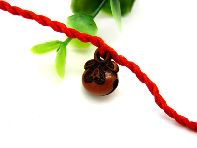 特价本命年手工红绳手链 男女老人小孩邪保平安桃子核幸运脚链C6c7空白-2