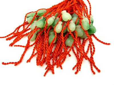 简约时尚树脂开运辟邪红绳手链 成人个性潮流手绳 宝宝脚链c6c7空白-4