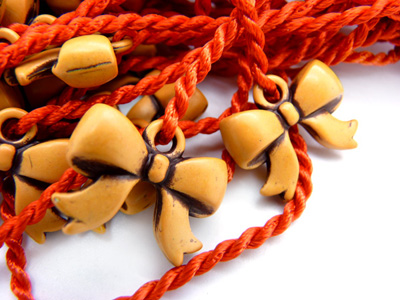 简约时尚树脂开运辟邪红绳手链 成人个性潮流手绳 宝宝脚链c6c7空白-4