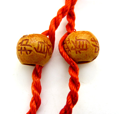 简约时尚树脂开运辟邪红绳手链 成人个性潮流手绳 宝宝脚链c6c7空白-4