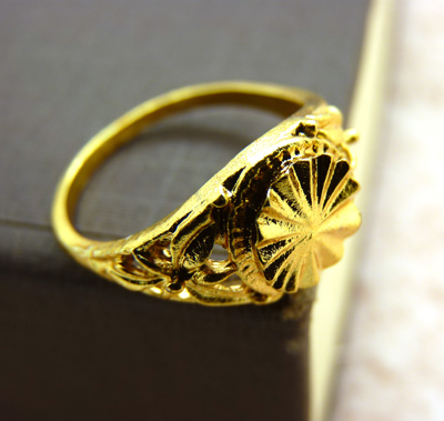 特价 18K黄金戒指 男女款黄金满天星戒指 情侣转运星戒指 女士戒指 3号