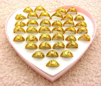 特价 18K黄金戒指 男女款黄金满天星戒指 情侣转运星戒指 女士戒指 3号