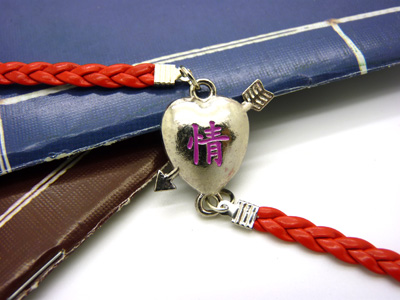 韩版潮流手链 蝴蝶结饰品皮绳脚链情侣手链女复古 时尚手链C4-1-1