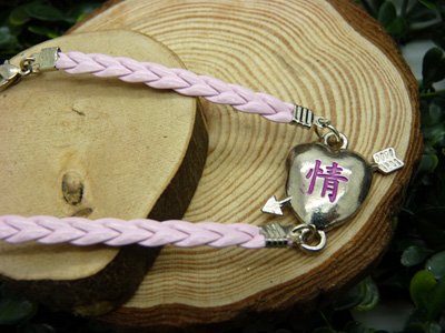 韩版潮流手链 蝴蝶结饰品皮绳脚链情侣手链女复古 时尚手链C4-1-1