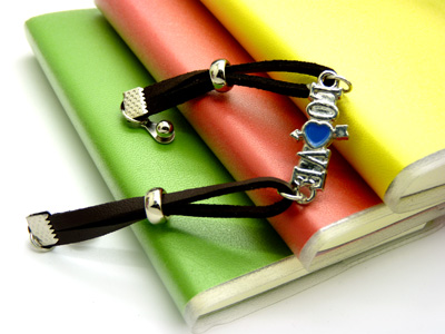 韩版潮流手链 蝴蝶结饰品皮绳脚链情侣手链女复古 时尚手链C4-1-1