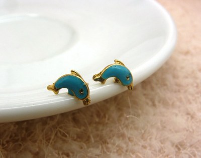 特价潮流耳钉老银匠工艺景泰蓝手工饰品耳钉合金耳饰品 花耳环葡萄耳钉爱心耳钉C6-2-3