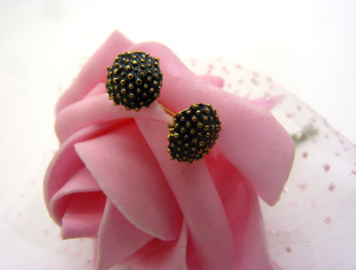 特价潮流耳钉老银匠工艺景泰蓝手工饰品耳钉合金耳饰品 花耳环葡萄耳钉爱心耳钉C6-2-3