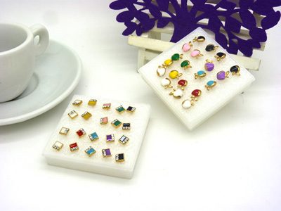 韩国小饰品合金简约复古耳钉 小苹果耳环时尚猫头耳饰品 女士潮流耳钉C6-2-3