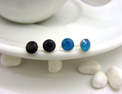 特价韩国防过敏水钻耳钉女 气质耳饰时尚潮流耳针 水晶耳钉水钻耳饰品C6-2-3