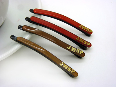 韩国糖果色磨砂一字夹 盘发实用边夹发夹发卡对夹学院风 （一对）