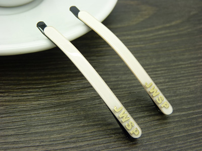 韩国糖果色磨砂一字夹 盘发实用边夹发夹发卡对夹学院风 （一对）