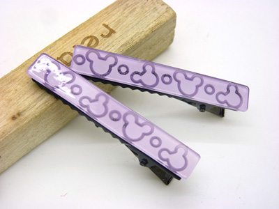 韩国发饰头饰多图案纯色鸭嘴夹发夹刘海边夹（1对）B3-4-3