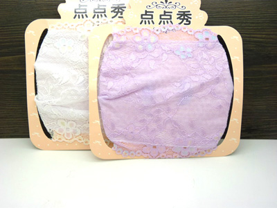 春夏天韩国时尚新款女防晒口罩 欧根纱花朵口罩 蕾丝纯棉口罩批发(3-2)
