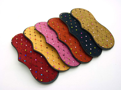 锆石个性韩版磨砂纯色布艺bb夹 刘海夹发夹边夹子 AB夹顶夹 闪亮水钻大号头饰饰品