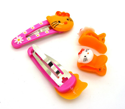 4只装儿童发夹BB夹韩国儿童头饰发饰发卡袋装组合两对幼儿少发必备发夹饰品