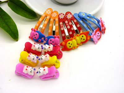 4只装儿童发夹BB夹韩国儿童头饰发饰发卡袋装组合两对幼儿少发必备发夹饰品