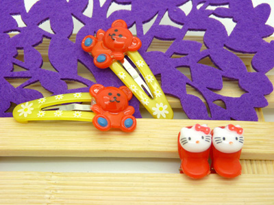 4只装儿童发夹BB夹韩国儿童头饰发饰发卡袋装组合两对幼儿少发必备发夹饰品