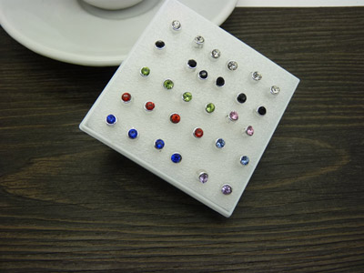 施华洛世奇元素锆石耳钉女 韩国水晶耳饰首饰品 耳环耳坠合金时尚耳钉C6-2-3