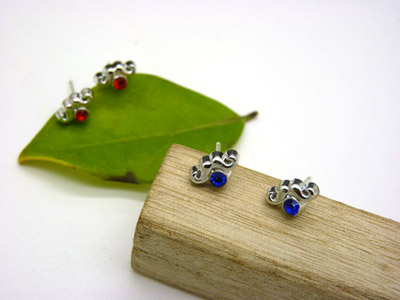 韩国饰品时尚爱心耳钉 锆石超闪耳钉耳环 防过敏耳饰品 合金耳钉C6-2-3