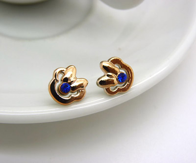 耳钉时尚韩版镶钻耳洞潮流耳钉女 韩国个性潮流耳饰品 合金耳钉C6-2-3