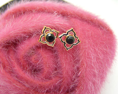 耳钉时尚韩版镶钻耳洞潮流耳钉女 韩国个性潮流耳饰品 合金耳钉C6-2-3