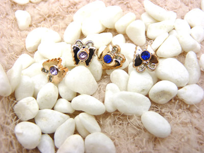 潮流个性女孩耳饰品 舞蝶锆石耳钉 韩版潮流耳钉 时尚合金耳钉C6-2-3