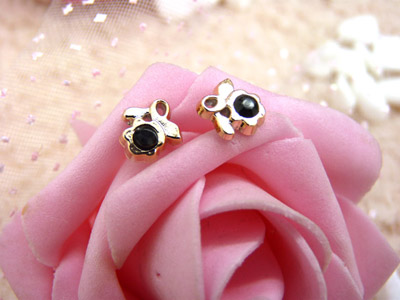 潮流个性女孩耳饰品 舞蝶锆石耳钉 韩版潮流耳钉 时尚合金耳钉C6-2-3