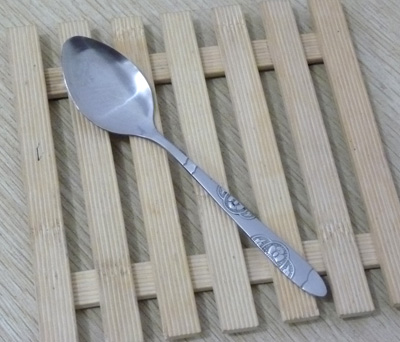 儿童餐具 富贵花小勺 调羹 不锈钢 饭勺 汤勺 --富贵花勺2号尖匙六B35-2-2