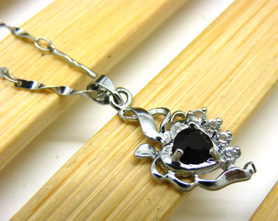 925银链新款项链女韩国锁骨链吊坠 星语心愿 送女友佳品B8-3-3