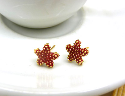 清凉夏季新款 韩版时尚合金电镀海星耳钉 五角星潮流女耳钉C6-2-3