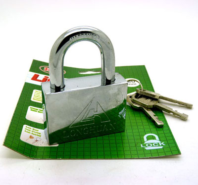 正品林胜30mm防不锈钢挂锁 挂锁防盗锁 防撬 门锁锁头 小锁子 柜子锁 短梁挂锁六B42-4-2