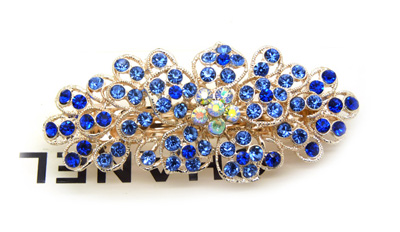 正品精美发饰合金锆石弹簧夹 爱心树叶皇冠凤凰发夹顶夹弹簧夹(大号)