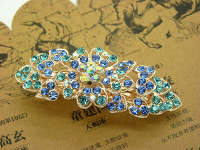 正品精美发饰合金锆石弹簧夹 爱心树叶皇冠凤凰发夹顶夹弹簧夹(大号)