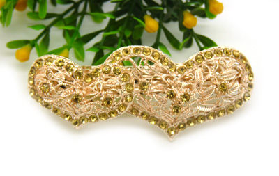 正品精美发饰合金锆石弹簧夹 爱心树叶皇冠凤凰发夹顶夹弹簧夹(大号)