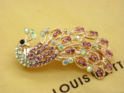 发夹韩国发饰品 盘发卡子顶夹新娘头饰韩版水钻弹簧夹流行美饰 -合金水钻弹簧夹